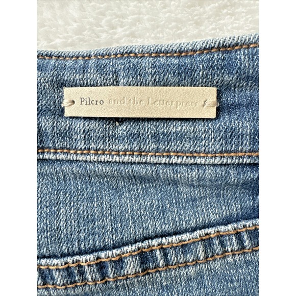 Anthropologie PILCRO Blue Denim Shorts SZ 26 (30") Slim Boyfriend - Picture 7 of 16